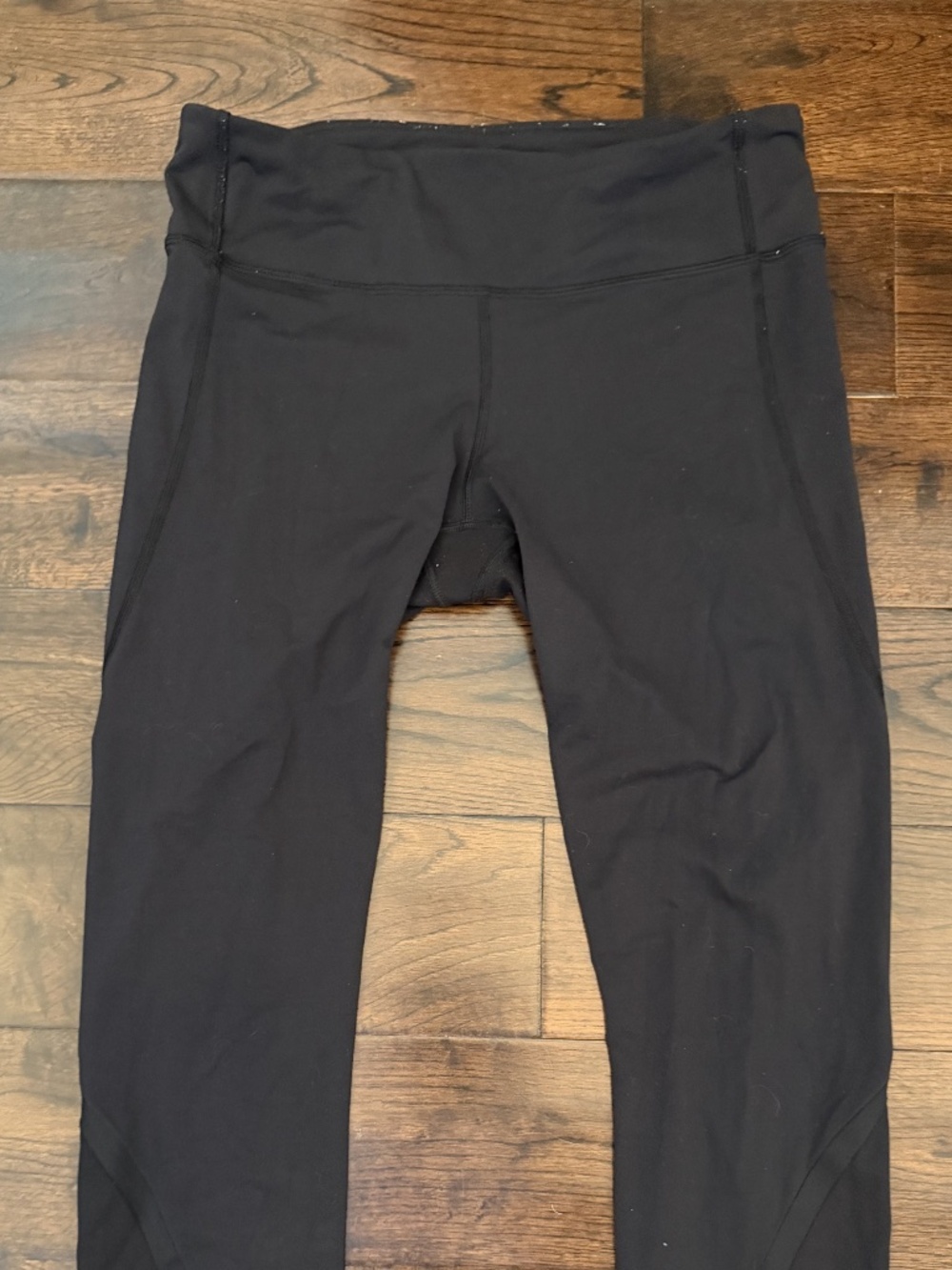 Lululemon Women’s Black Cropped Running Leggings, Size 8